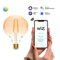 Лампа Gauss Smart Home Filament G95 6,5W 720lm 2000-5500К E27 изм.цвет.темпр.+диммирование LED 1/40 Лампа Gauss Smart Home Filament G95 6,5W 720lm 2000-5500К E27 изм.цвет.темпр.+диммирование LED 1/40