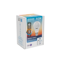 Лампа Gauss Smart Home A60 8,5W 806lm 2700-6500К E27 изм.цвет.темп.+диммирование LED 1/10/40 Лампа Gauss Smart Home A60 8,5W 806lm 2700-6500К E27 изм.цвет.темп.+диммирование LED 1/10/40