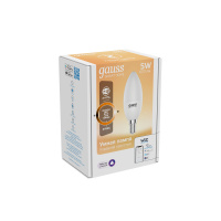 Лампа Gauss Smart Home С37 5W 470lm 2700К Е14 диммируемая LED 1/10/40 Лампа Gauss Smart Home С37 5W 470lm 2700К Е14 диммируемая LED 1/10/40
