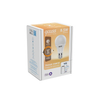 Лампа Gauss Smart Home A60 8,5W 806lm 2700К E27 диммируемая LED 1/10/40 Лампа Gauss Smart Home A60 8,5W 806lm 2700К E27 диммируемая LED 1/10/40