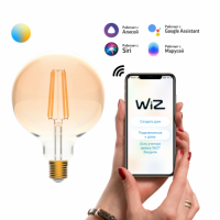Лампа Gauss Smart Home Filament G95 6,5W 720lm 2000-5500К E27 изм.цвет.темпр.+диммирование LED 1/40 Лампа Gauss Smart Home Filament G95 6,5W 720lm 2000-5500К E27 изм.цвет.темпр.+диммирование LED 1/40