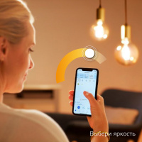 Лампа Gauss Smart Home Filament ST64 7W 740lm 2500К E27 диммируемая LED 1/10/40 Лампа Gauss Smart Home Filament ST64 7W 740lm 2500К E27 диммируемая LED 1/10/40