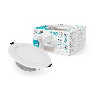 Светильник Gauss Elementary Downlight круг 9,5W 790lm 4000K 185-250V IP54 110*44 белый LED 1/40