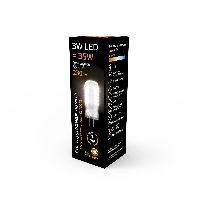 Лампа Gauss G4 AC150-265V 3W 230lm 2700K силикон LED 1/10/200