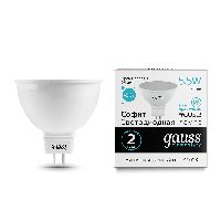 Лампа Gauss Elementary MR16 5.5W 450lm 4100К GU5.3 LED 1/10/100