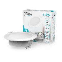 Светильник Gauss Elementary Downlight круг 5,5W 460lm 4000K 170-260V IP20 95*26 белый LED 1/100