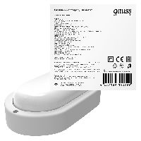 Светильник ЖКХ Gauss LITE овал 8W 700lm 6500K 200-240V IP65 160*90*46мм белый LED 1/40