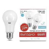 Лампа Gauss Elementary A60 12W 4100K E27 (2 лампы в упаковке) LED 1/50