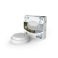 Светильник ЖКХ Gauss Elementary круг 15W 1200lm 6500K 160-260V IP65 D160*53 белый LED 1/40 Светильник ЖКХ Gauss Elementary круг 15W 1200lm 6500K 160-260V IP65 D160*53 белый LED 1/40
