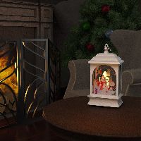 Фонарь новогодний светодиодный "Снеговик" Gauss серия Holiday, 0,1W, тёплый свет, белый, батарейки в комплекте, 1/100