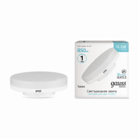 Лампа Gauss Basic GX53 12,5W 850lm 4100K LED 1/10/100