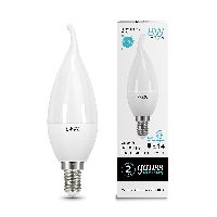 Лампа Gauss Elementary Свеча на ветру 8W 540lm 4100K Е14 LED 1/10/50