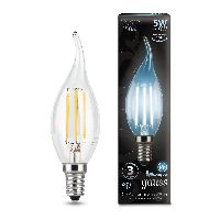 Лампа Gauss Filament Свеча на ветру 5W 450lm 4100К Е14 LED 1/10/50