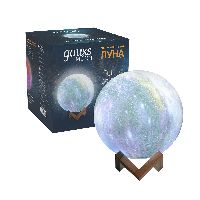 Светильник настольный Gauss NN003 3D Луна 1W RGB 5V Li-ion 450mA D15см цветной c пультом LED 1/6/12