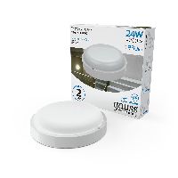 Светильник ЖКХ Gauss Elementary круг 24W 1980lm 6500K 160-260V IP65 D210*52мм белый LED 1/20