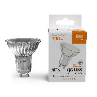 Лампа Gauss Basic MR16 8W 700lm 3000K GU10 LED 1/10/100