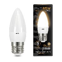 Лампа Gauss Свеча 9.5W 890lm 3000К E27 LED 1/10/100