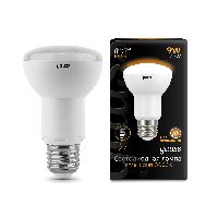 Лампа Gauss R63 9W 660lm 3000K E27 LED 1/10/50