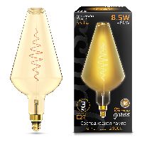 Лампа Gauss Filament Vase 8.5W 660lm 2000К Е27 golden flexible LED 1/2 Лампа Gauss Filament Vase 8.5W 660lm 2000К Е27 golden flexible LED 1/2