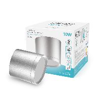 Светильник Gauss Overhead накл цил 10W 720lm 4100K 170-240V IP20 88*75мм хром сатин с расс LED 1/30