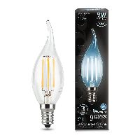 Лампа Gauss Filament Свеча на ветру 9W 710lm 4100К Е14 LED 1/10/50 Лампа Gauss Filament Свеча на ветру 9W 710lm 4100К Е14 LED 1/10/50