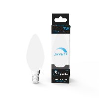 Лампа Gauss Свеча 7W 590lm 6500К E14 диммируемая LED 1/10/100