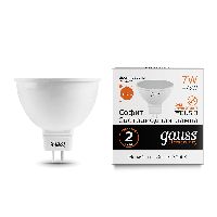 Лампа Gauss Elementary MR16 7W 530lm 3000K GU5.3 LED 1/10/100