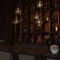 Лампа Gauss Filament G200 6W 890lm 2700К Е27 golden straight LED 1/6