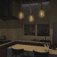 Лампа Gauss Filament V140 5W 200lm 1800К Е27 green-clear flexible LED 1/6