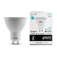 Лампа Gauss Elementary MR16 9W 660lm 4100К GU10 LED 1/10/100