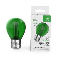 Лампа Gauss Basic Filament Шар 4W 220lm Е27 green LED 1/10/50