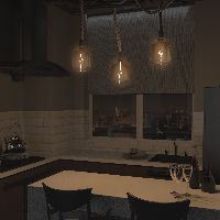 Лампа Gauss Filament V140 5W 200lm 1800К Е27 black-clear flexible LED 1/6