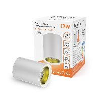 Светильник Gauss Overhead накл цил 12W 900lm 3000K 170-240V IP20 79*100мм белый золото LED 1/30