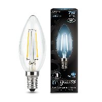 Лампа Gauss Filament Свеча 7W 580lm 4100К Е14 LED 1/10/50