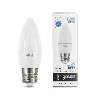 Лампа Gauss Elementary Свеча 12W 950lm 6500K E27 LED 1/10/100