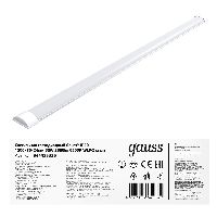 Светильник светодиодный Gauss IP40 1200*76*24мм 36W 3260lm 6500K WLF-2 сталь 1/20