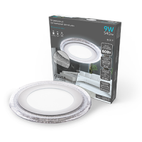 Светильник Gauss Bubbles круг 6+3W, 540lm 4000K 180-265V IP20 монтаж Ø120 144*31мм 3 режима LED 1/40