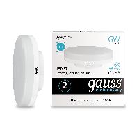 Лампа Gauss Elementary GX53 6W 460lm 4100K LED 1/10/100