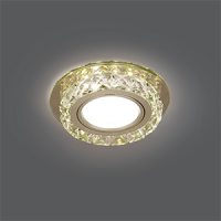 Светильник Gauss Backlight BL043 Кругл. Шампань/Кристалл/Хром, Gu5.3, LED 2700K 1/40 Светильник Gauss Backlight BL043 Кругл. Шампань/Кристалл/Хром, Gu5.3, LED 2700K 1/40