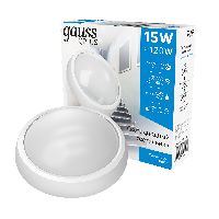 Св-к светодиодный Gauss IP54 D175*76 15W 1250lm 6500K Qplus круглый 1/30