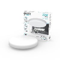 Светильник встраиваемый Gauss Elementary Adjuastable Frameless модель FL круг 22W, 2200lm, 4000K, Ø167mm, монтаж 55-135, 1/40