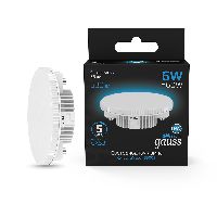 Лампа Gauss GX53 6W 530lm 6500K LED 1/10/100