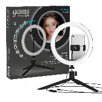 Светильник Gauss кольцевой 14W 700lm 3000-6500K 5V USB IP20 260*23мм черный дим пульт LED 1/20