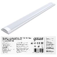 Светильник линейный Gauss WLF-4 36W 3500lm 4000K 185-265V IP20 1185*120*46мм сталь LED 1/12 Светильник линейный Gauss WLF-4 36W 3500lm 4000K 185-265V IP20 1185*120*46мм сталь LED 1/12
