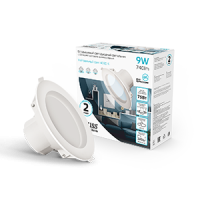 Светильник Gauss step-dimm круг 9W 740lm 4000K 180-265V IP20 монтаж Ø95 126*126*54мм белый LED 1/50
