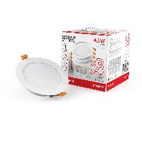 Светильник Gauss Basic Downlight круг 4,5W 300lm 4000K 170-260V IP20 95*26 белый (3шт. в упак.) LED 1/40