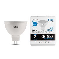 Лампа Gauss Elementary MR16 11W 850lm 6500K GU5.3 LED 1/10/100