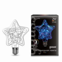 Лампа Gauss Filament Star 2W Е27 RGB LED 1/5/40