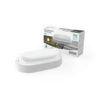 Светильник ЖКХ Gauss Elementary овал 8W 680lm 4000K 160-260V IP65 160*90*46мм белый LED 1/40 Светильник ЖКХ Gauss Elementary овал 8W 680lm 4000K 160-260V IP65 160*90*46мм белый LED 1/40