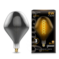 Лампа Gauss Filament SD160 8W 300lm 2400К Е27 gray flexible LED 1/6 Лампа Gauss Filament SD160 8W 300lm 2400К Е27 gray flexible LED 1/6